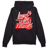 Cherry 11s DopeSkill Hoodie Sweatshirt LOVE Graphic - Black