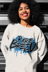 AJ 1 Dark Marina Blue DopeSkill Sweatshirt Rare Breed Graphic