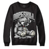 Jordan 4 Retro SE Craft Photon Dust DopeSkill Sweatshirt Sick Bear Graphic Streetwear  - Black 