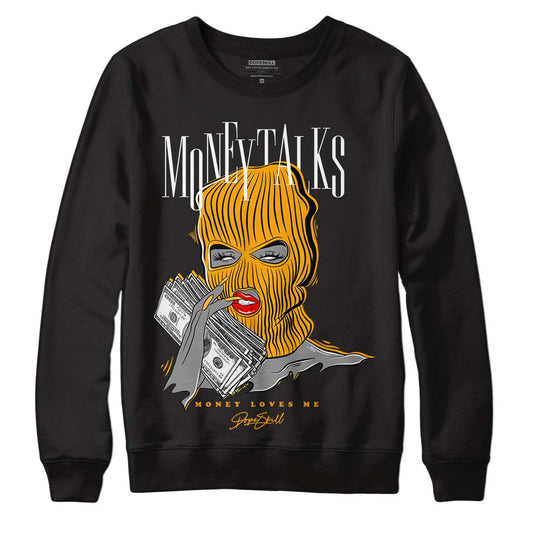 Black Taxi 12s DopeSkill Sweatshirt Money Talks Graphic - Black