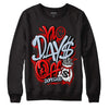 Cherry 11s DopeSkill Sweatshirt No Days Off Graphic - Black 