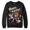 Dunk Low Night Maroon and Medium Soft Pink DopeSkill Sweatshirt Money Is Our Motive Bear Graphic Streetwear - Black