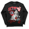 Cherry 11s DopeSkill Long Sleeve T-Shirt New Set It Off Graphic - Black