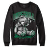 Gorge Green 1s DopeSkill Sweatshirt Sick Bear Graphic - Black