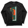 Dunk Low Team Dark Green Orange DopeSkill Long Sleeve T-Shirt No.1 Graphic - Black