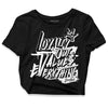 Jordan 1 High 85 Black White DopeSkill Women's Crop Top LOVE Graphic Streetwear  - Black