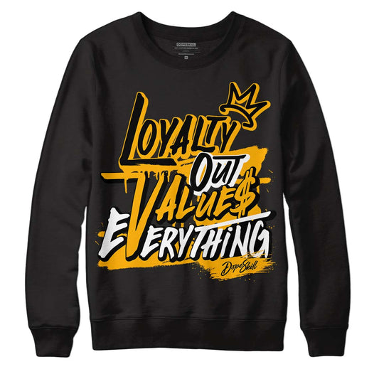 Goldenrod Dunk DopeSkill Sweatshirt LOVE Graphic - Black