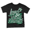 Gorge Green 1s DopeSkill Toddler Kids T-shirt LOVE Graphic - Black 