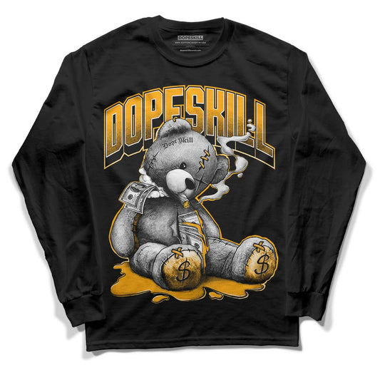 Black Taxi 12s DopeSkill Long Sleeve T-Shirt Sick Bear Graphic - Black 