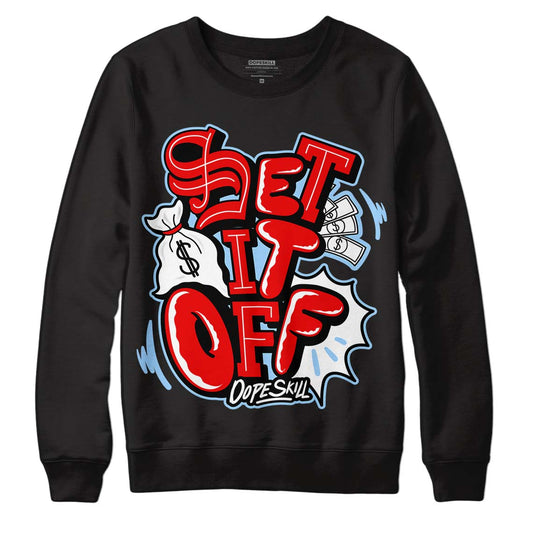 Cherry 11s DopeSkill Sweatshirt Set It Off Graphic - Black