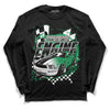 Jordan 2 Retro Lucky Green DopeSkill Long Sleeve T-Shirt ENGINE Tshirt Graphic Streetwear  - Black 