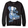 Jordan 5 Retro University Blue DopeSkill Sweatshirt Sneakerhead BEAR Graphic Streetwear - Black 