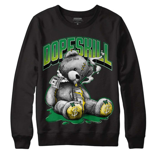 Dunk Low Reverse Brazil DopeSkill Sweatshirt Sick Bear Graphic - Black