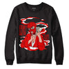 Cherry 11s DopeSkill Sweatshirt Money Is The Motive Graphic - Black