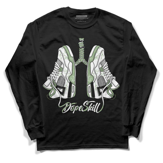Jordan 4 Retro “Seafoam” DopeSkill Long Sleeve T-Shirt Breathe Graphic Streetwear  - Black 