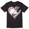 Jordan 3 Retro White Cement Reimagined DopeSkill T-Shirt Heart Jordan 3 Graphic Streetwear - Black