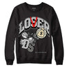 Jordan 4 Retro SE Craft Photon Dust DopeSkill Sweatshirt Loser Lover Graphic Streetwear  - Black 