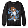 Jordan 5 Retro University Blue DopeSkill Sweatshirt If You Aint Graphic Streetwear - Black 