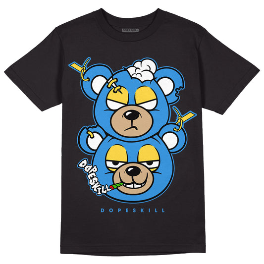 SB Dunk Low Homer DopeSkill T-Shirt New Double Bear Graphic - Black