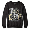 Jordan 4 Retro SE Craft Photon Dust DopeSkill Sweatshirt Talk Is Chip Graphic Streetwear  - Black 