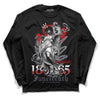 Fire Red 9s DopeSkill Long Sleeve T-Shirt Juneteenth Graphic - Black 