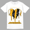 Taxi Yellow Toe 1s DopeSkill T-Shirt Juneteenth Heart Graphic - White 