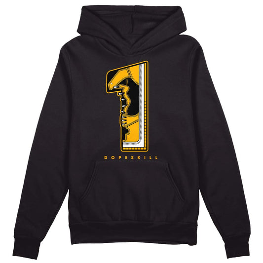 Goldenrod Dunk DopeSkill Hoodie Sweatshirt No.1 Graphic - Black 