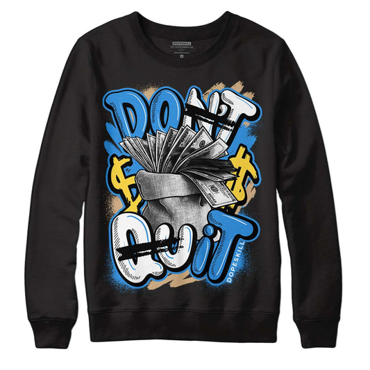 SB Dunk Low Homer DopeSkill Sweatshirt Don't Quit Graphic - Black