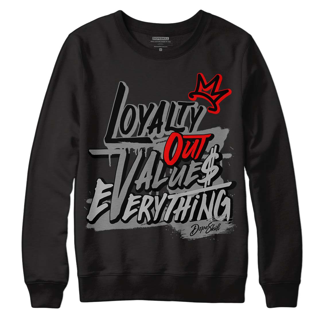 Jordan 5 Retro P51 Camo DopeSkill Sweatshirt LOVE Graphic Streetwear - Black