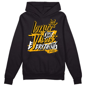 Goldenrod Dunk DopeSkill Hoodie Sweatshirt LOVE Graphic - Black 