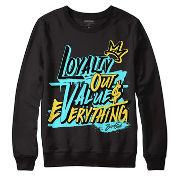 Aqua 5s DopeSkill Sweatshirt LOVE Graphic -Black 