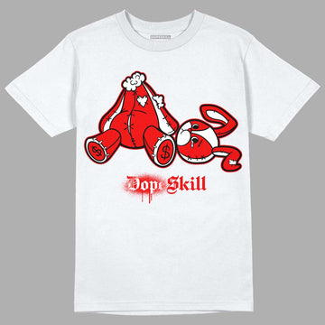 Cherry 11s DopeSkill T-Shirt Don’t Break My Heart Graphic - White