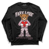 Dunk Low Teddy Bear Pink DopeSkill Long Sleeve T-Shirt Fake Love Graphic - Black 