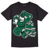 Gorge Green 1s DopeSkill T-Shirt Bear Steals Sneaker Graphic - Black 