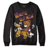 Brotherhood 1s High OG DopeSkill Sweatshirt Money Is Our Motive Bear Graphic - Black 