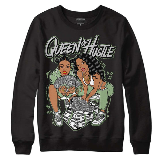 Jordan 4 Retro “Seafoam”  DopeSkill Sweatshirt Queen Of Hustle Graphic Streetwear  - Black 