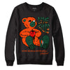 Dunk Low Team Dark Green Orange DopeSkill Sweatshirt Love Kills Graphic - Black