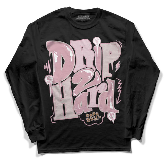 Dunk Low Teddy Bear Pink DopeSkill Long Sleeve T-Shirt Drip Too Hard Graphic - Black