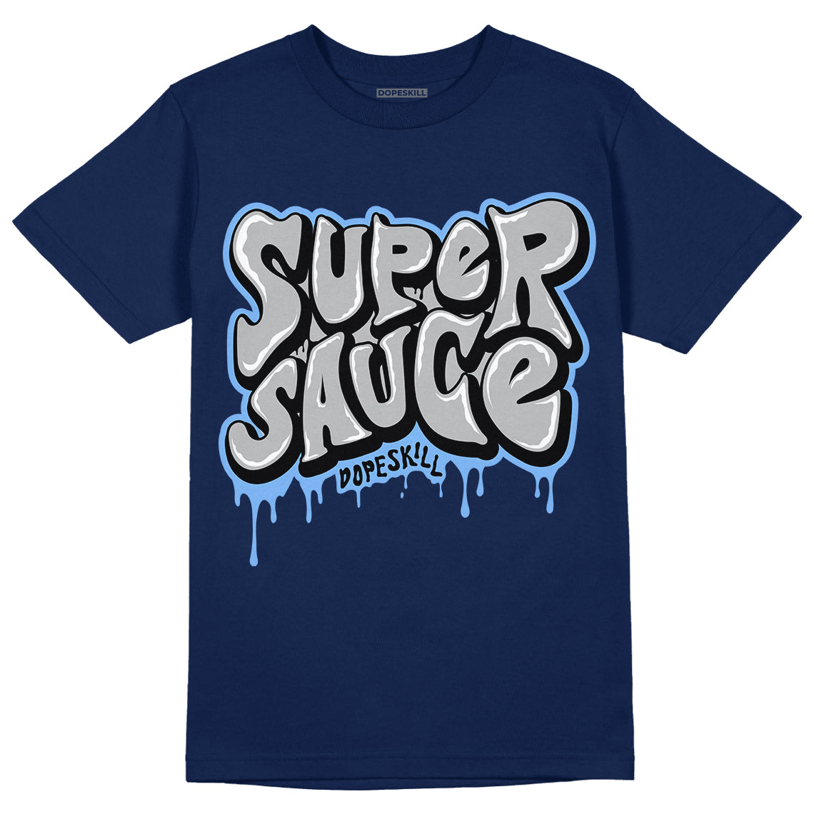 Georgetown 6s DopeSkill College Navy T-shirt Super Sauce Graphic