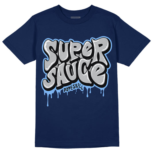 Georgetown 6s DopeSkill College Navy T-shirt Super Sauce Graphic