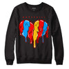 Fruity Pebbles Dunks DopeSkill Sweatshirt Slime Drip Heart Graphic - Black