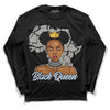 Jordan 6 Retro Cool Grey DopeSkill Long Sleeve T-Shirt Black Queen Graphic Streetwear - Black