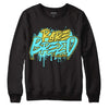 Aqua 5s DopeSkill Sweatshirt Rare Breed Graphic - Black 