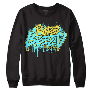 Aqua 5s DopeSkill Sweatshirt Rare Breed Graphic - Black 