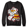 Cardinal 7s DopeSkill Sweatshirt Bear Steals Sneaker Graphic - Black 