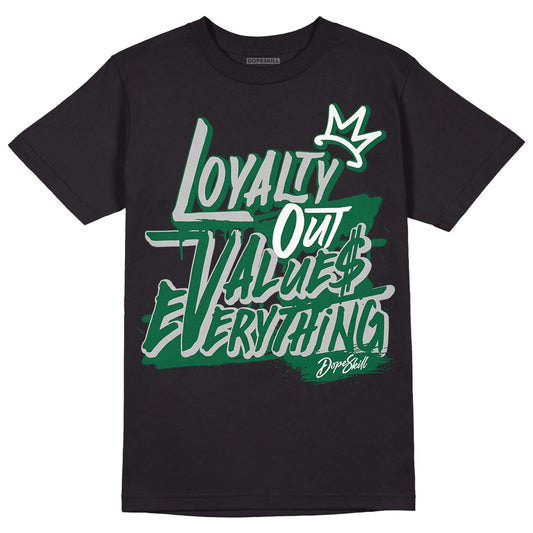 Gorge Green 1s DopeSkill T-Shirt LOVE Graphic - Black 