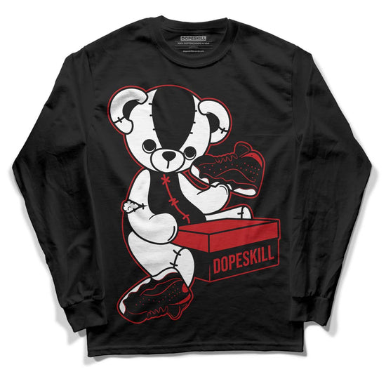 Jordan 13 Retro Playoffs DopeSkill Long Sleeve T-Shirt Sneakerhead BEAR Graphic Streetwear - Black