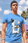 AJ 6 University Blue DopeSkill University Blue T-Shirt Number No.6 Graphic