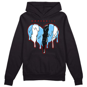 Travis Scott x Jordan 4 Retro 'Cactus Jack' DopeSkill Hoodie Sweatshirt Slime Drip Heart Graphic Streetwear - Black 