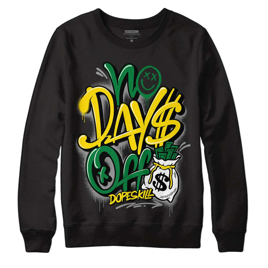 Dunk Low Reverse Brazil DopeSkill Sweatshirt No Days Off Graphic - Black 